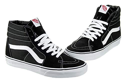 Vans Sk8-Hi Unisex Casual High-Top Skate Shoes Black/White/Black