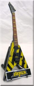 artstudio35 michael sweet miniature guitar stryper w/name plate (b)