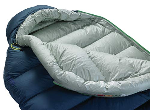 Therm-a-Rest Hyperion 20-Degree Ultralight Down Mummy Sleeping Bag, Long Blue