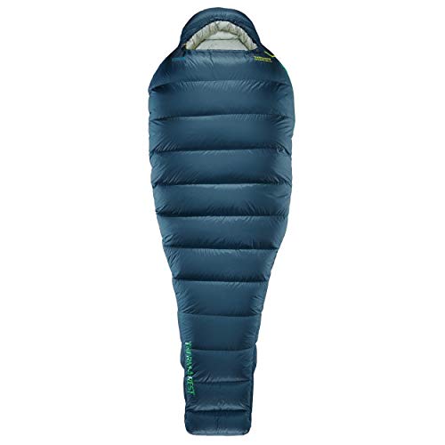 Therm-a-Rest Hyperion 20-Degree Ultralight Down Mummy Sleeping Bag, Long Blue