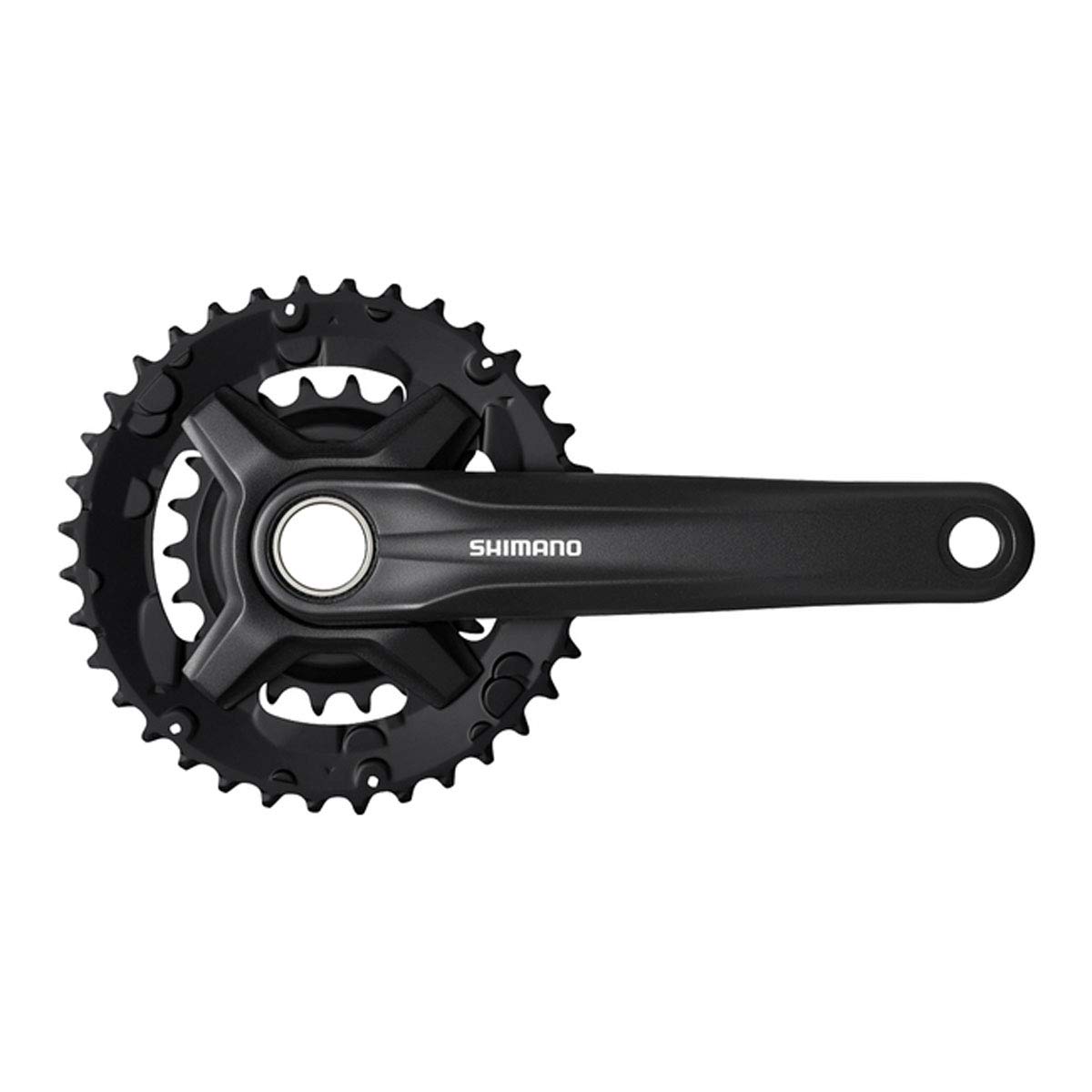 SHIMANO 9-Speed Mountain Bicycle Crank Set - FC-MT210-B2 (Black - 170MM, 36-22T W/O CG)