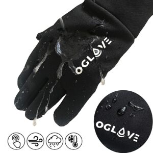 OGLOVE Waterproof Thermal Sports Gloves, Touchscreen Sensitive Field Gloves for Football, Soccer, Rugby, Mountain Biking, Cycling, Fishing and More, Adult Small 13Y+