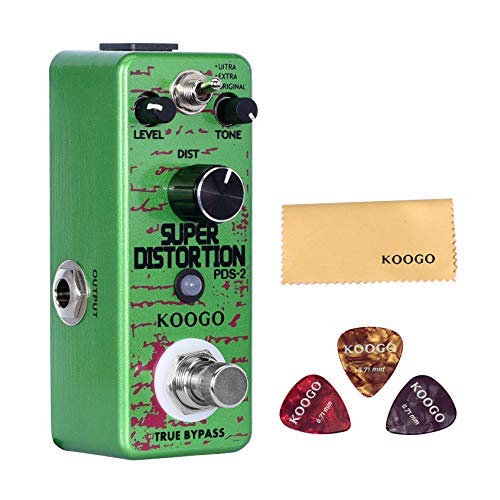 Koogo Super Distortion Pedal Killer Distortions Pedals Ultra Extra Orignal Modes Powerful Dist Effect for Electric Guitar Bass …