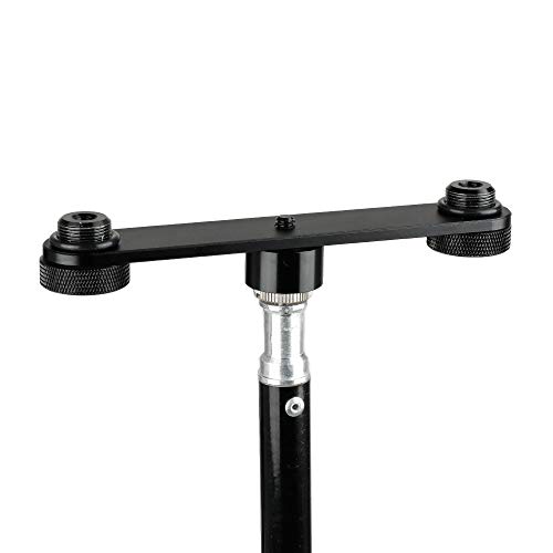 CAMVATE Double Microphone Mounts Bracket T-bar - 1958