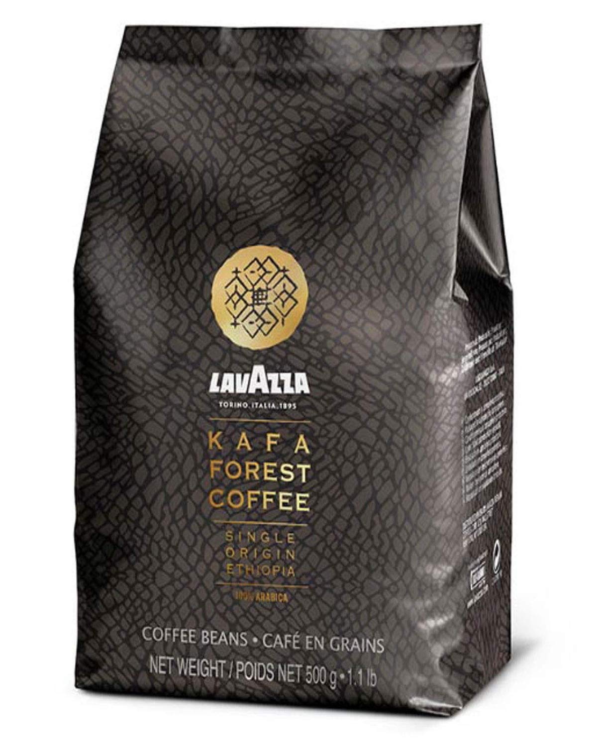 Lavazza Kafa Forest Coffee Whole Beans, Single Origin Ethiopia, 100% Arabica 1.1 Pound Bag (Pack of 2)