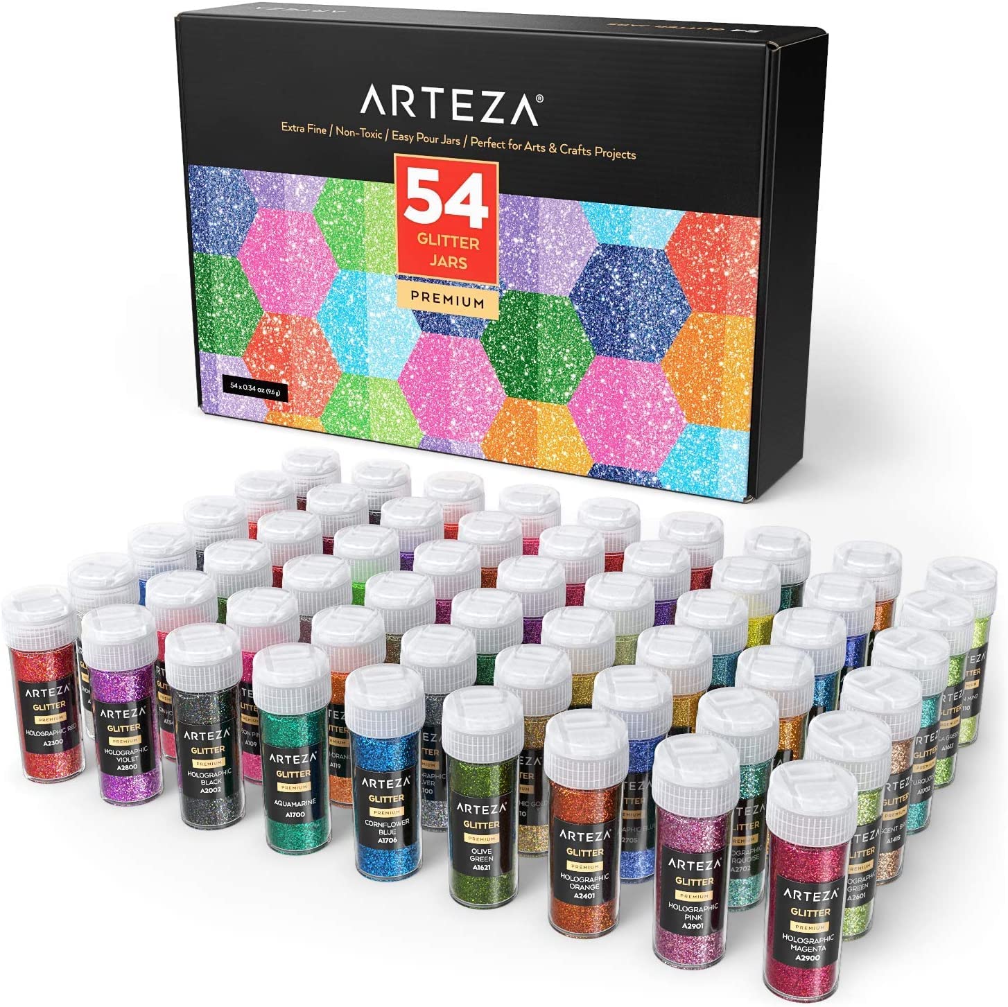 ARTEZA ARTZ-8569-2 Arts-and-Crafts-Glitter, Multicolor 54