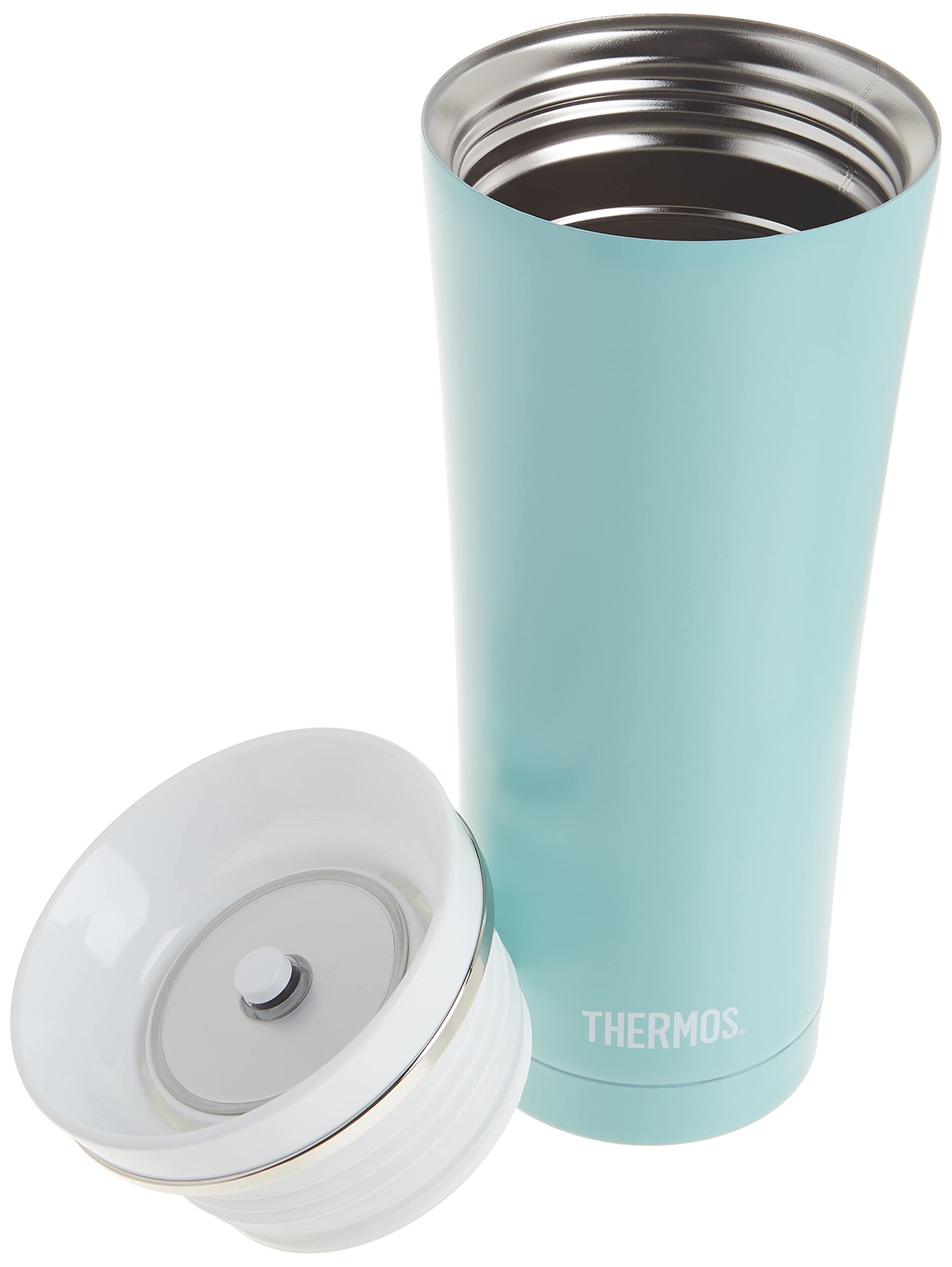 Thermos Sipp Stainless Steel 16 Ounce Travel Tumbler, Matte Turquoise (NS105TQ4)