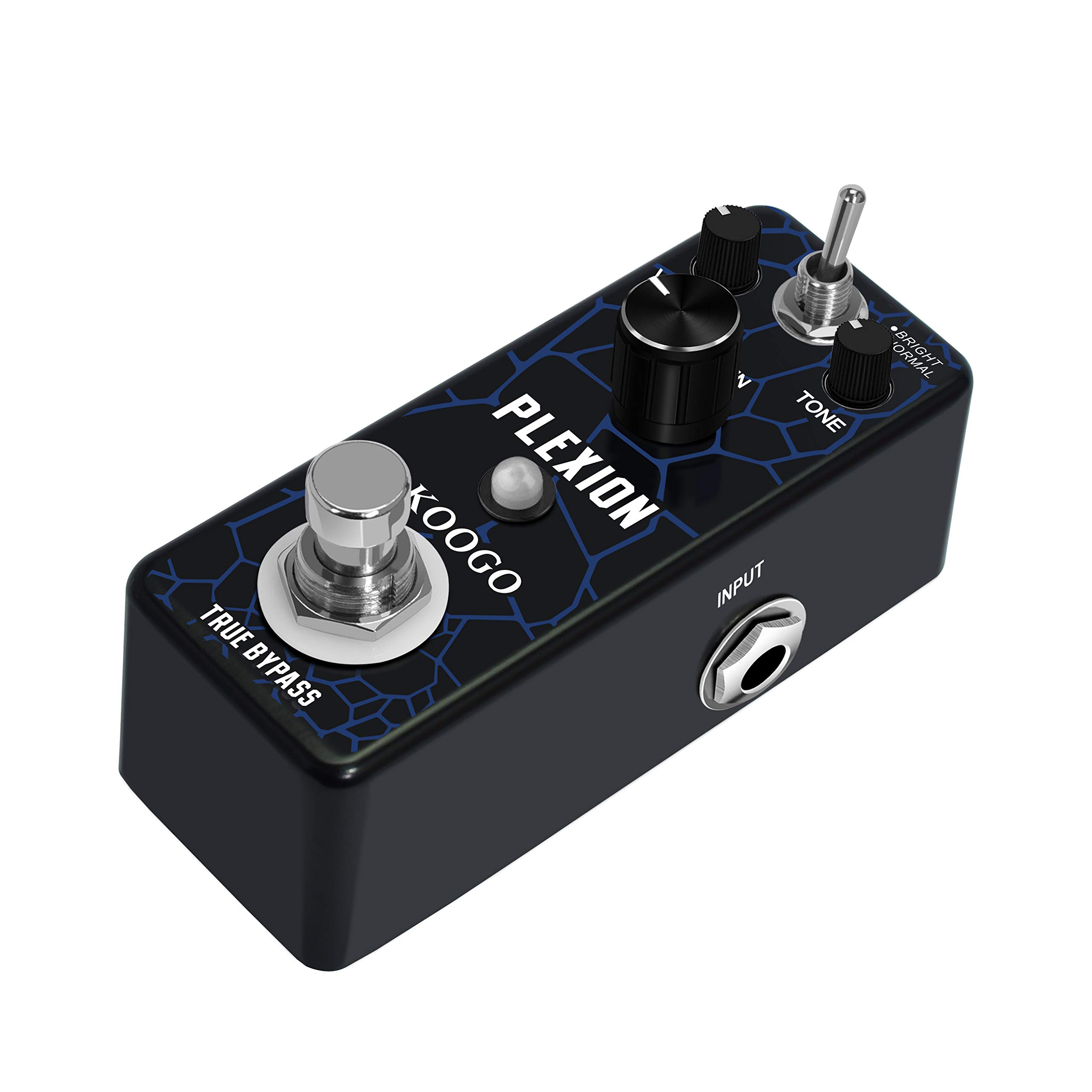 Koogo Distortion Pedal Plexion Dist Effects Pedals with Bright & Normal Working Modes True Bypass …