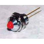 605-1111-110f, led panel mount indicator uni-color red 38mcd 2-pin (10 items)