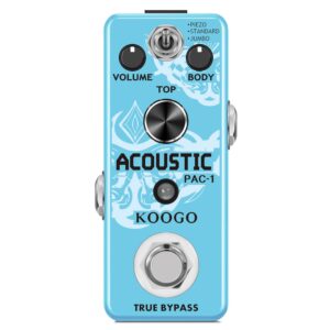 koogo guitar acoustic pedal analog acoustic guitar simulator pedal for electric guitar