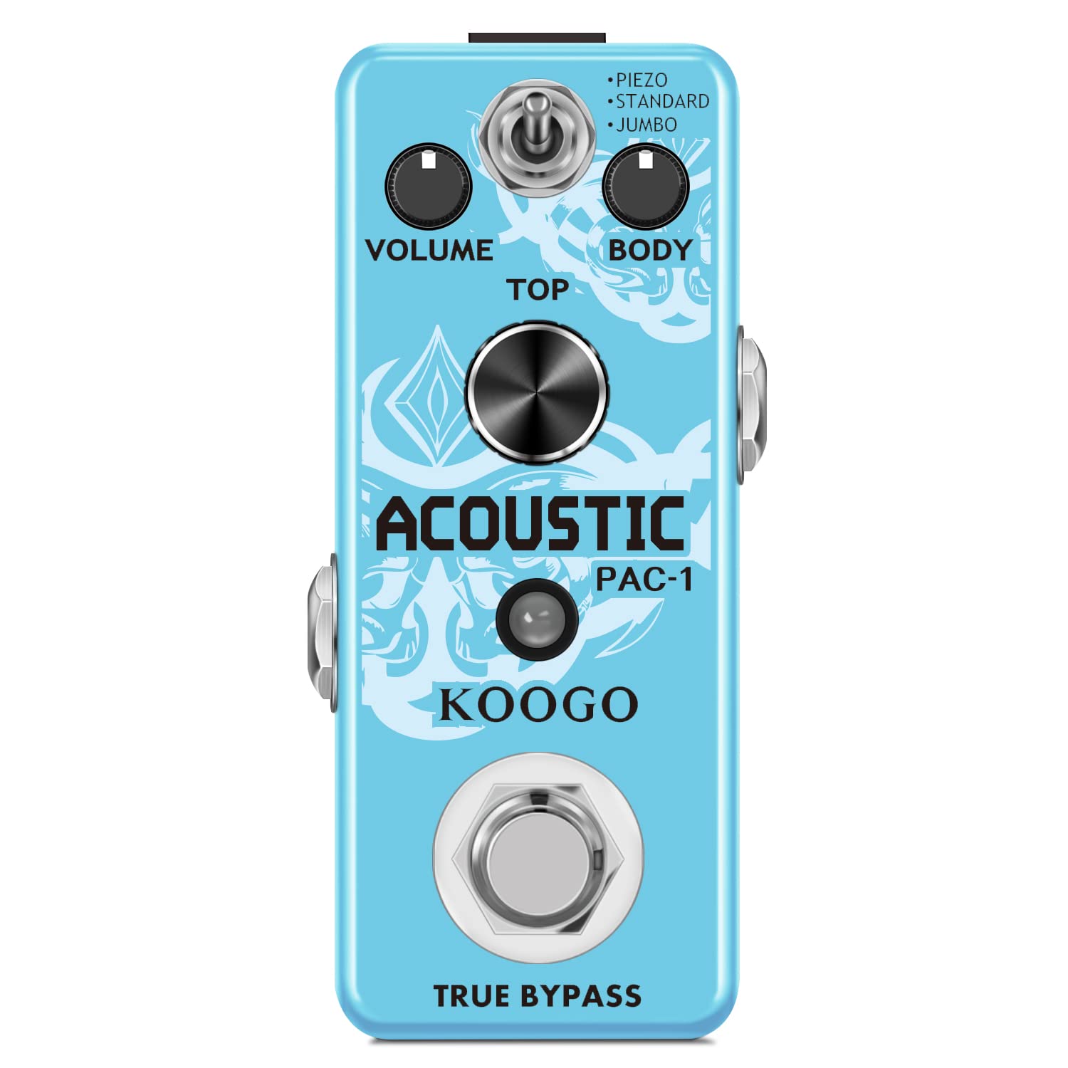 Koogo Guitar Acoustic Pedal Analog Acoustic Guitar Simulator Pedal for Electric Guitar