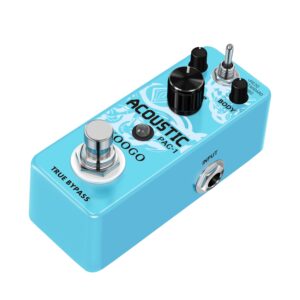 Koogo Guitar Acoustic Pedal Analog Acoustic Guitar Simulator Pedal for Electric Guitar