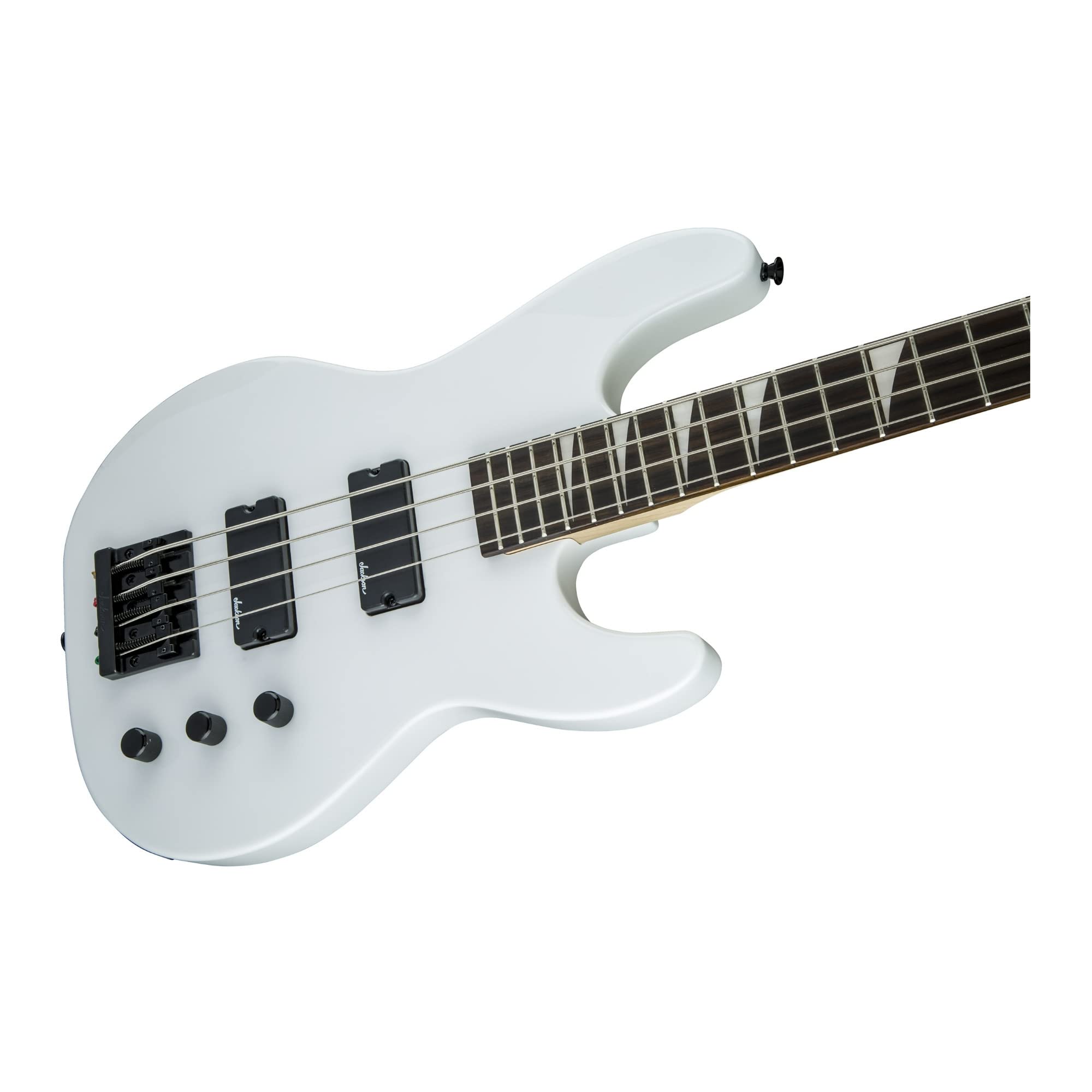 Jackson JS Series Concert Bass JS2 Electric Bass Guitar, Amaranth Fingerboard, Snow White