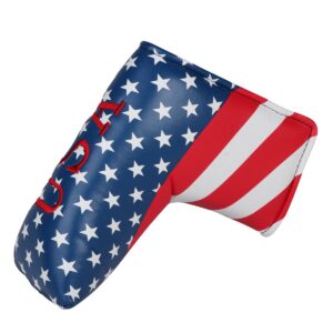 USA Starts and Stripes Golf Putter Head Cover Blade Putter Covers for Scotty Cameron Taylormade Odyssey Golf Builder