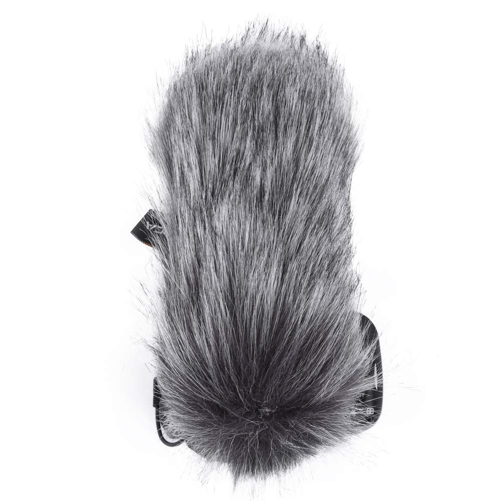 comica CVM-MF2 Outdoor Microphone Furry Windscreen Muff Professional Wind Cover Compatible with CVM-V30 LITE Shotgun Video Microphone