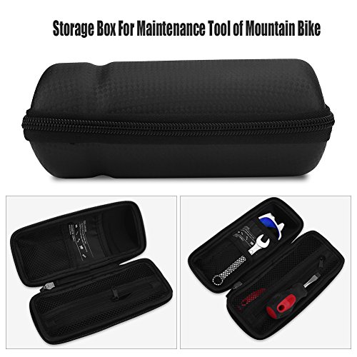 Dilwe Zip Case Tool Bag, Waterproof Lightweight Bike Repair Tool Capsule Water Bottle Tool Storage Bag Case for Mountain Road Bikes