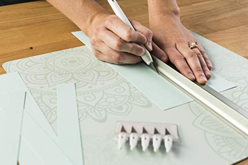 Cricut TrueControl Knife Kit - For Use As a Precision Knife, Craft knife, Carving Knife and Hobby Knife - For Art, Scrapbooking, Stencils, and DIY Projects - Comes With 5 Spare Blades - [Mint]