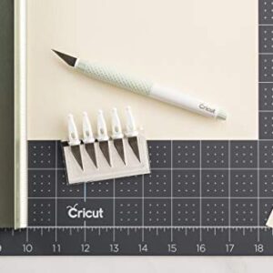 Cricut TrueControl Knife Kit - For Use As a Precision Knife, Craft knife, Carving Knife and Hobby Knife - For Art, Scrapbooking, Stencils, and DIY Projects - Comes With 5 Spare Blades - [Mint]