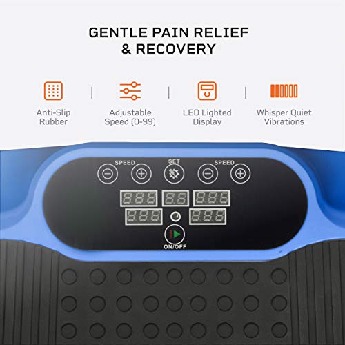 LifePro Turbo 3D Vibration Plate Exercise Machine - Dual Motor Oscillation, Pulsation 3D Motion Vibration Platform - Full Whole Body Vibration Machine for Home Fitness