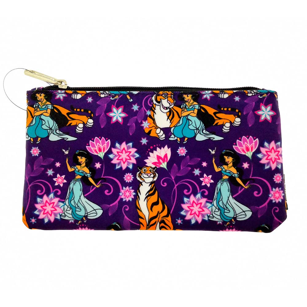 Avantaway Loungefly Disney Aladdin Movie Pencil Case Wallet Coin Purse Bag Jasmine Rajah