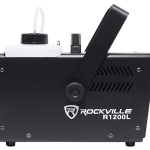 Rockville R1200L LED DMX Fog Machine Fogger+Remote+Gallon of Chauvet Fluid Juice