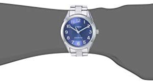 Timex Men's TW2T46100 Briarwood 40mm Silver-Tone/Blue Stainless Steel Expansion Band Watch