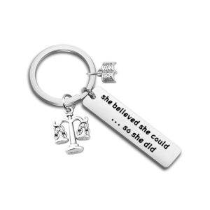 FOTAP New Lawyer Gift Scales of Justice Lawyer Keychain Law School Graduation Gift for Lawyer (Lawyer Keychain)