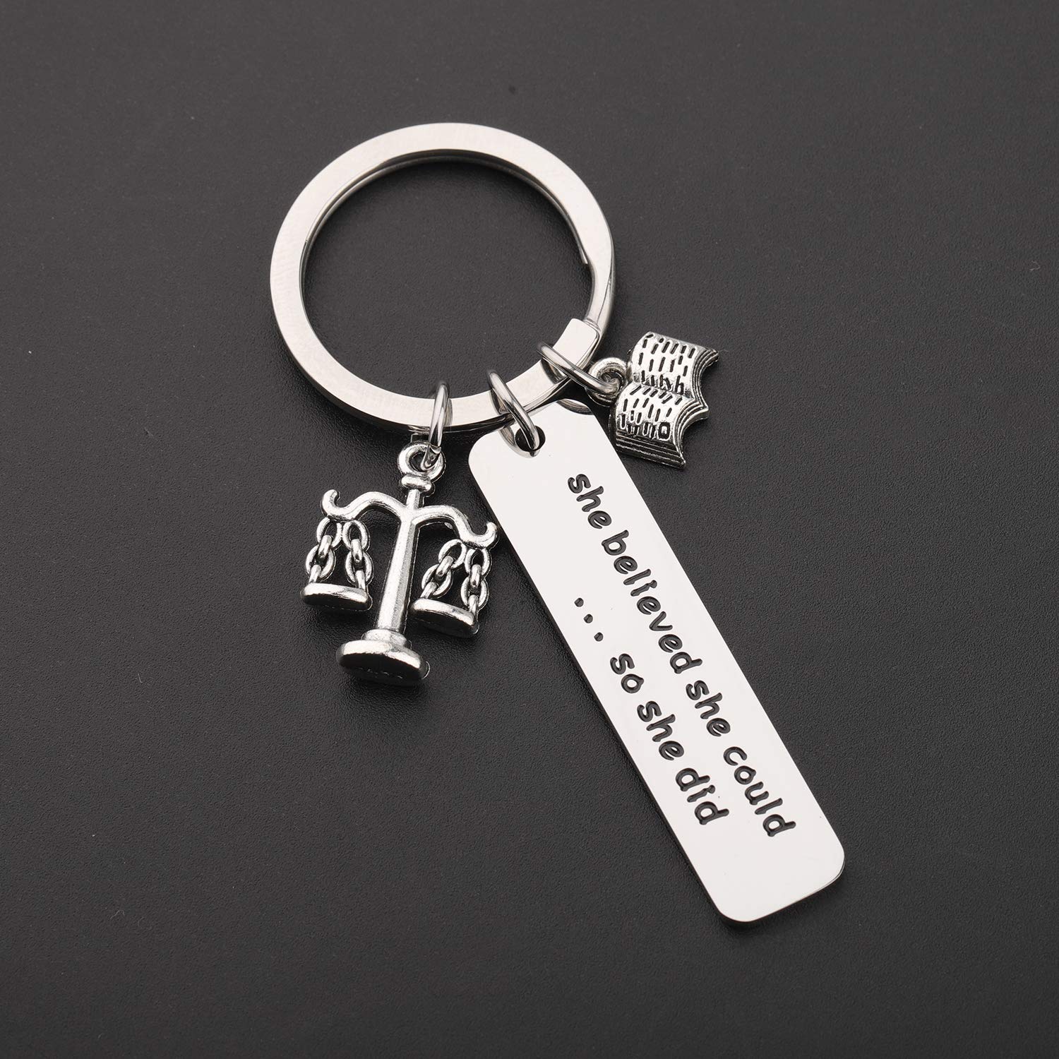 FOTAP New Lawyer Gift Scales of Justice Lawyer Keychain Law School Graduation Gift for Lawyer (Lawyer Keychain)