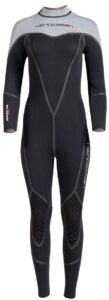 henderson 7mm aqualock quickdry women’s back zip jumpsuit black 8s