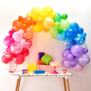 Ginger Ray Rainbow DIY Balloon Arch Kit Party Decorations 85 Assorted Pack