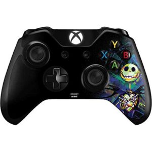 skinit decal gaming skin compatible with xbox one controller - officially licensed disney the nightmare before christmas jack skellington art design