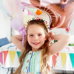 Talking Tables RAIN Rainbow 'It's My Birthday' Alloy Headband, One, Multicolor