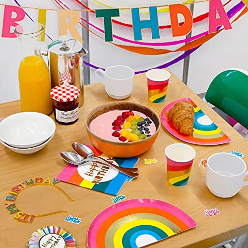 Talking Tables RAIN Rainbow 'It's My Birthday' Alloy Headband, One, Multicolor