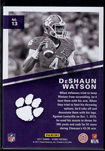 Football NFL 2017 Score Hype #13 Deshaun Watson #13 NM+