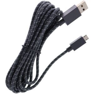 Deal4GO 2.7M 9FT Long Elite Controller Braided Original Micro USB Charging Cable for Microsoft Xbox One Controller Charging Cord