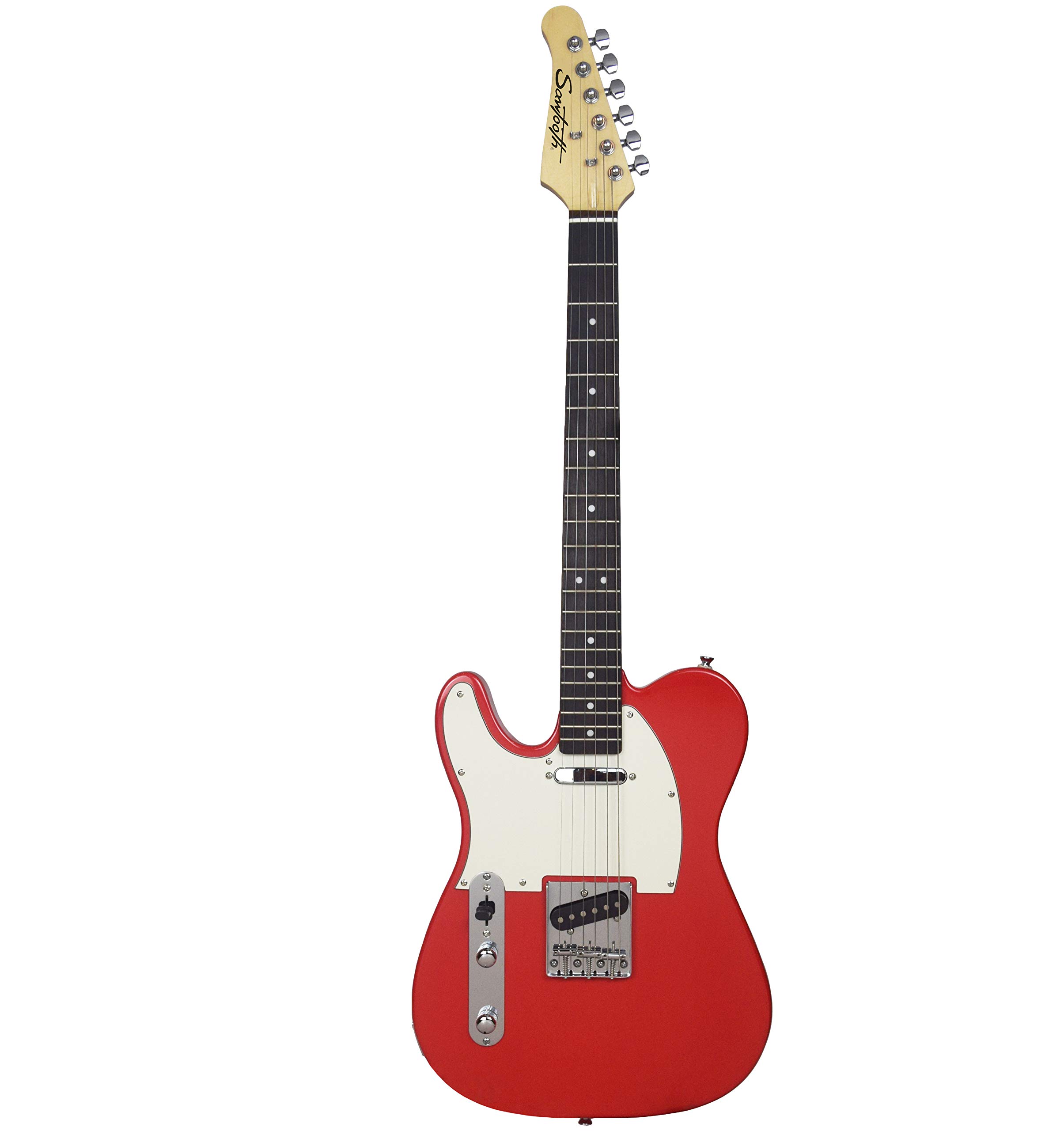 Sawtooth Classic ET 60 Ash Body Left-Handed Electric Guitar, Habanero