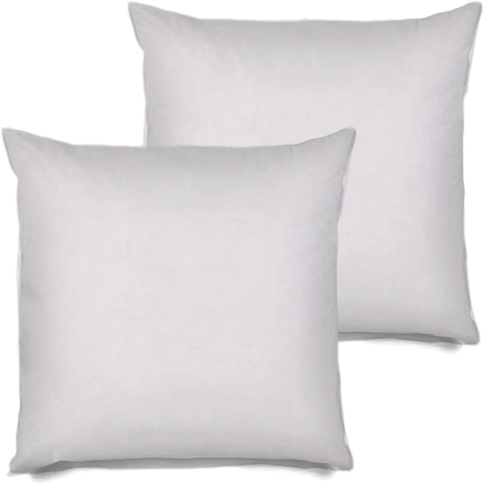 MSD 2 Pack Pillow Insert 34X34 Hypoallergenic Square Form Sham Stuffer Standard White Polyester Decorative Euro Throw Pillow Inserts for Sofa Bed - Made in USA (Set of 2) - Machine Washable and Dry