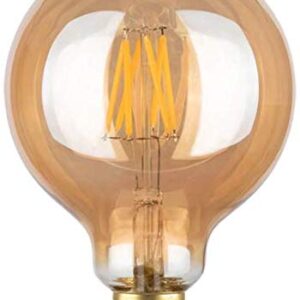 LED Vintage Antique Edison Bulb G30 8W LED Light Filament Bulb, Large Globe Bulb, E26 Base, Warm White 2700K, 70Watts Equivalent, 110-120VAC, Dimmable (8 Watt)