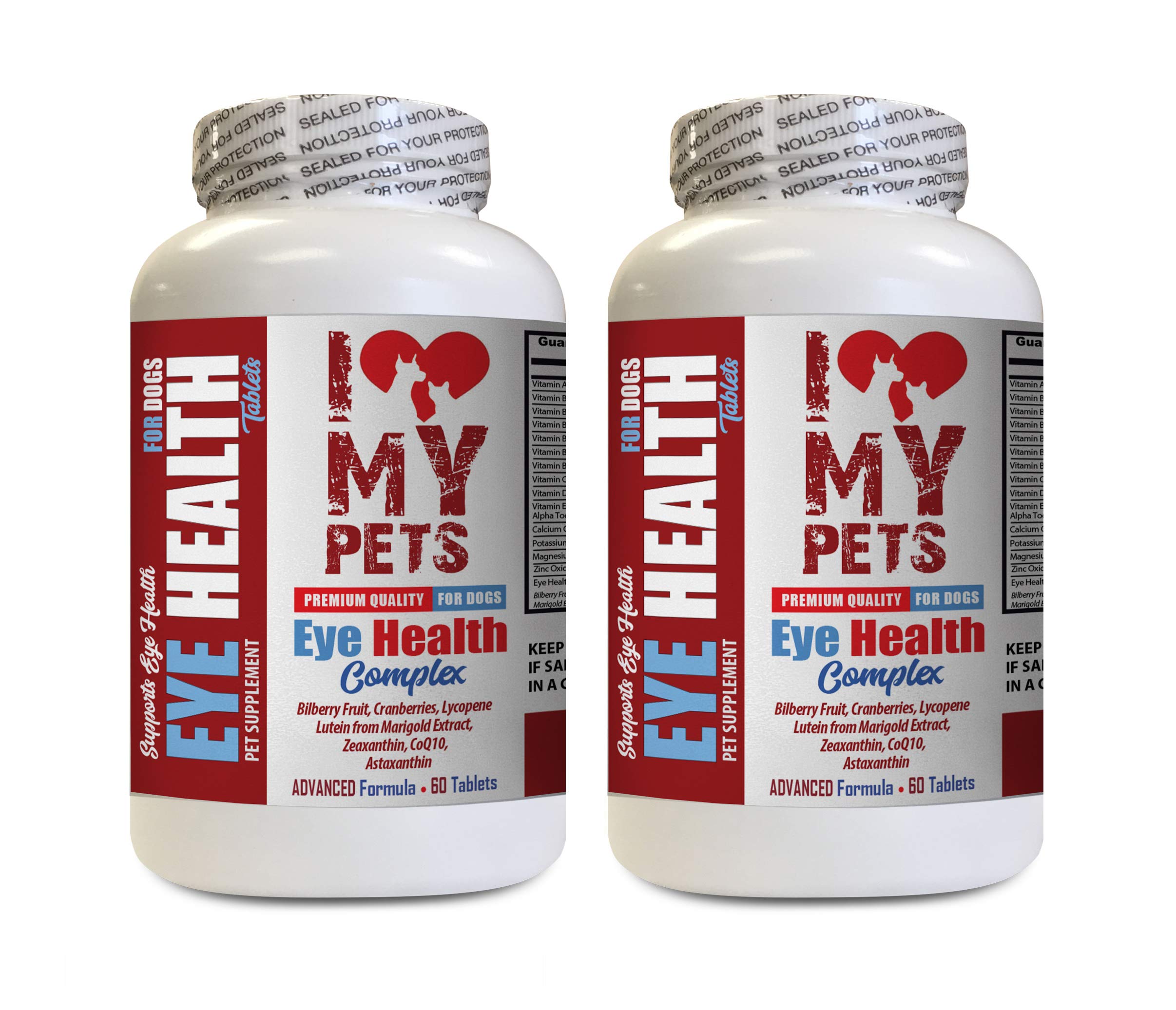 I LOVE MY PETS LLC Dogs Eye Health - Dog Eye Health Complex - Premium Formula - Vet Recommended - Dog Vitamin b Complex - 2 Bottles (120 Treats)