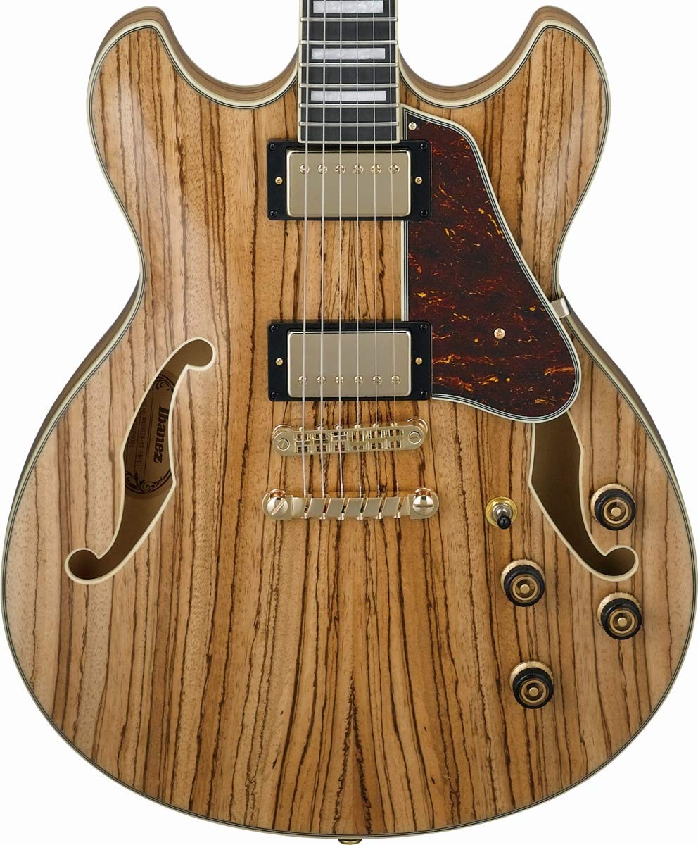 Ibanez AS93ZW Artcore Expressionist Zebra Wood Semi-Hollow Body Natural