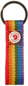 fjallraven, kanken key ring for everyday carry, rainbow pattern