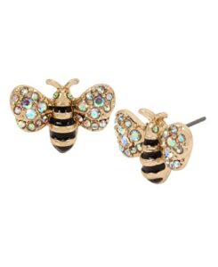 betsey johnson bumble bee stud earrings