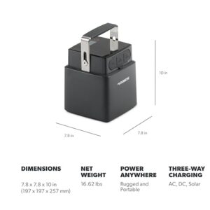 Dometic PLB40 Portable Lithium Battery Power Station, 40 Ah Solar Generator Mobile Battery Pack for Outdoor Camping, Road Trip Adventures