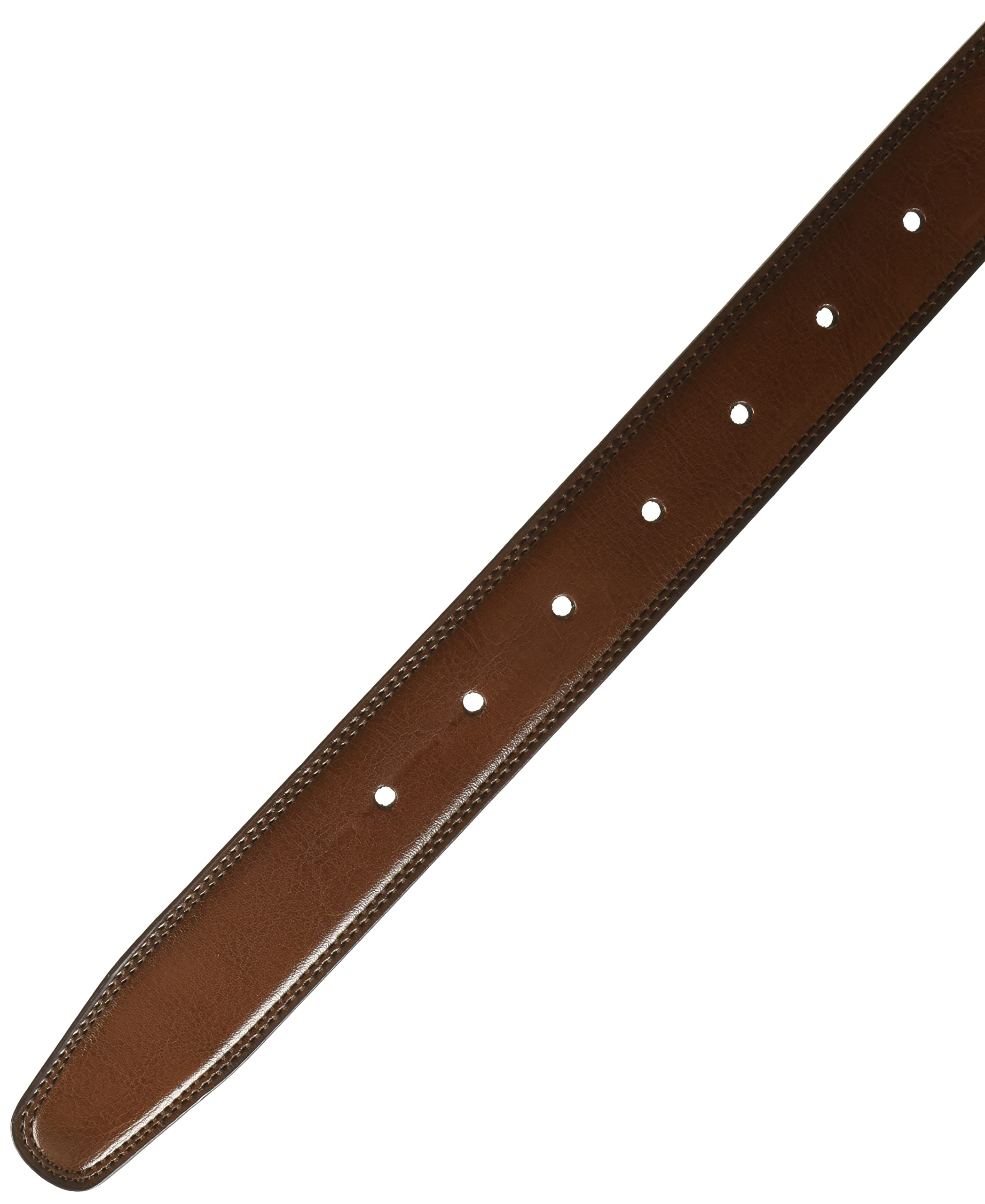 Perry Ellis Men's Portfolio Double Stitched Leather Reversible Belt (Sizes 30-42 Inches), Brown/Black, 34