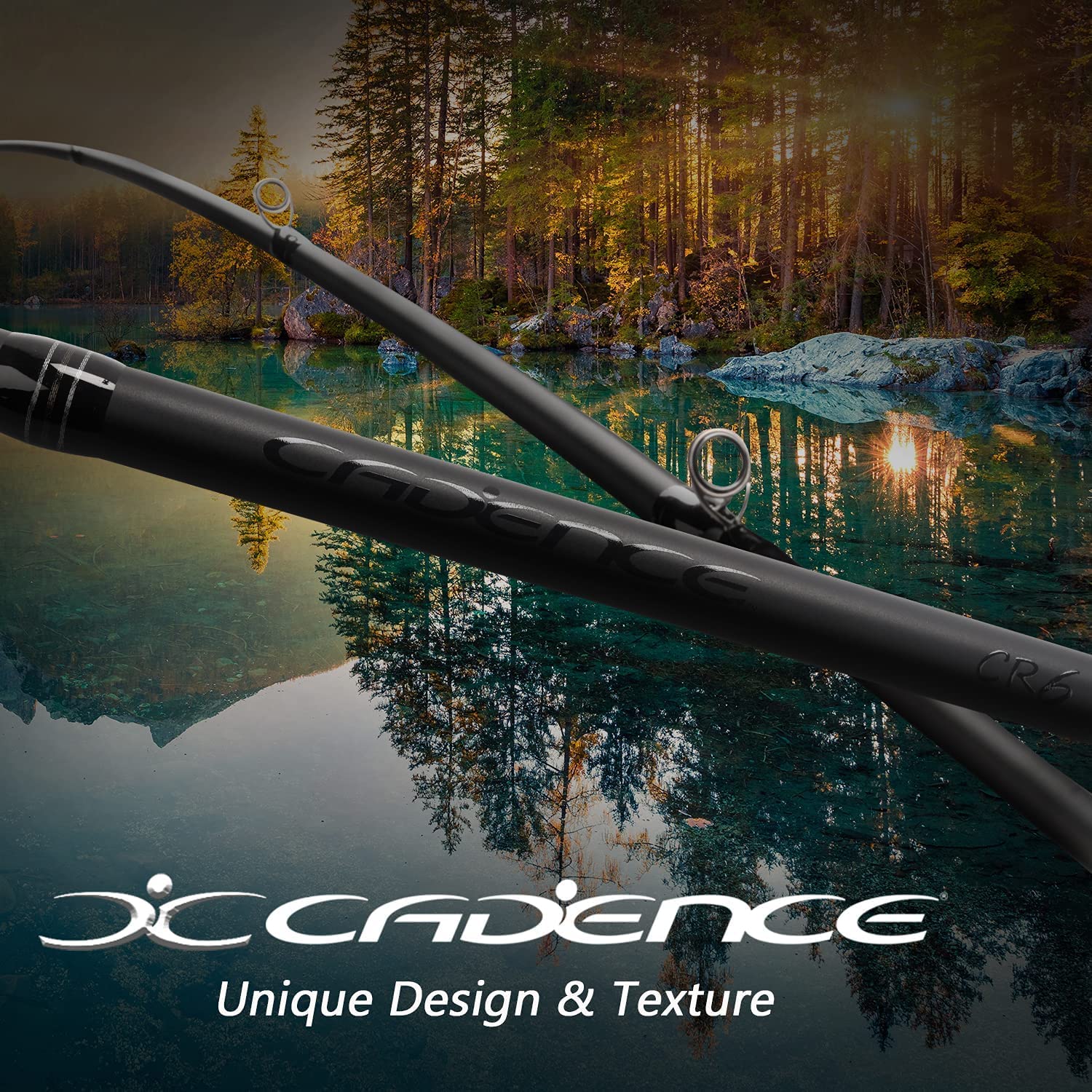 Cadence CR6B Baitcasting Rods Fast Action Fishing Rods Lightweight Portable Casting Rods with 30 Ton Carbon Exposed Blank Reel Seat Stainless Steel Guides with SiC Inserts Baitcast Rods