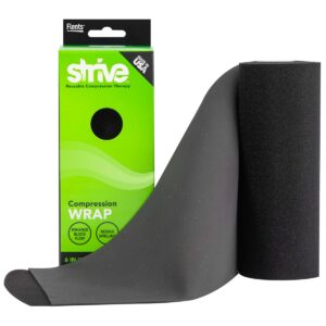 STRIVE Compression Infrared 6"x60" Therapy Wrap for Wrist, Arm, Leg, Ankle, Elbow. Enhances Blood Flow, Reduces Swelling, Accelerates Healing. Black, Made in the USA