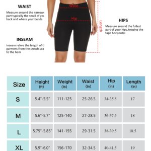 Custer's Night Biker Shorts Women High Waist Out Pocket Yoga Short Tummy Control Workout Running 4 Way Stretch Yoga Leggings Black 2XL