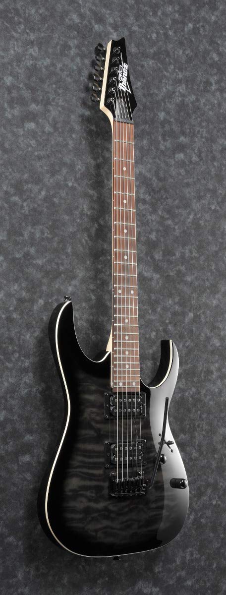 Ibanez GRGA 6 String Solid-Body Electric Guitar, Right, Transparent Black Sunburst, Full (GRGA120QATKS)