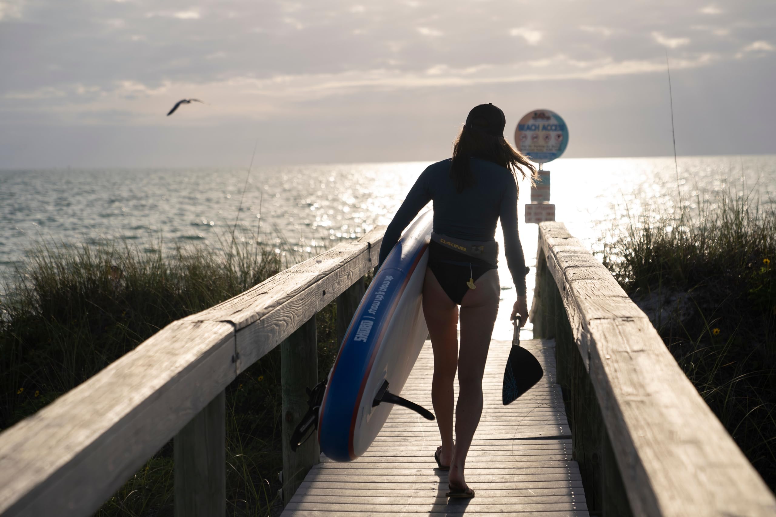 Boardworks Sōlr | Recreational Stand Up Paddleboard | X-Shot Epoxy Hardboard with Paddle | 10' 6",Blue/White/Grey