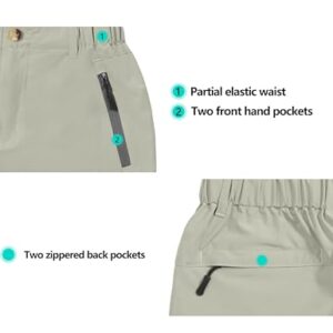 Little Donkey Andy Women's Stretch Quick Dry Cargo Shorts for Hiking, Camping, Travel Khaki Size XXL